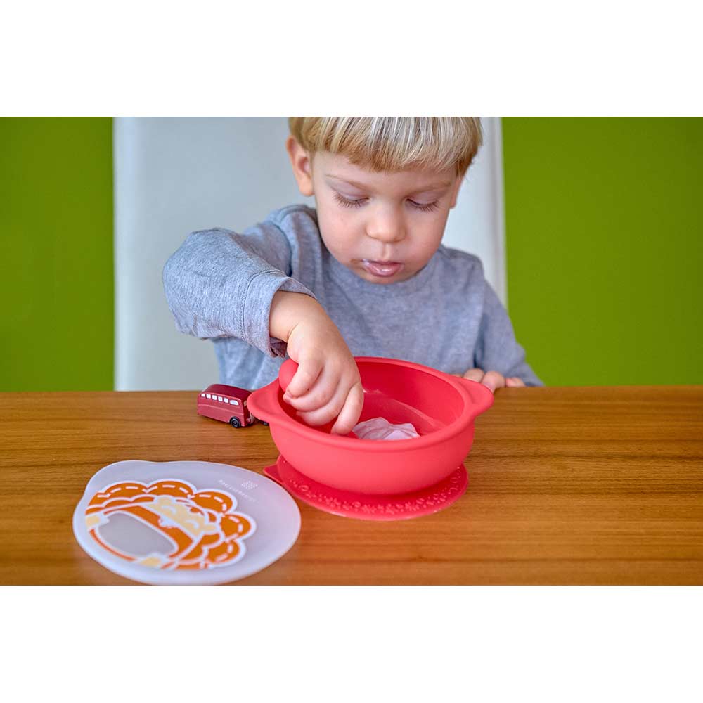 Marcus & Marcus Silicone Suction Bowl With Lid - Marcus