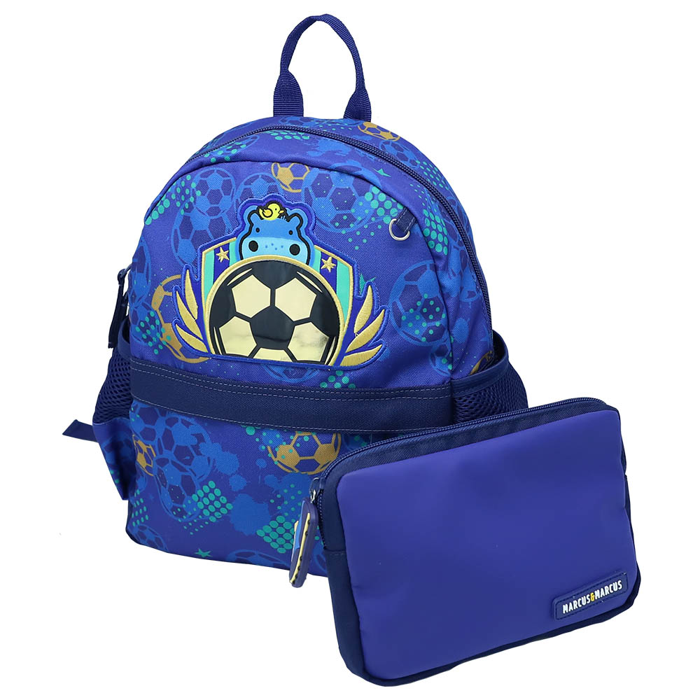 Marcus & Marcus - 2-In-1 Little Kid Backpack - Football - 9.5-Inch/24.5cm