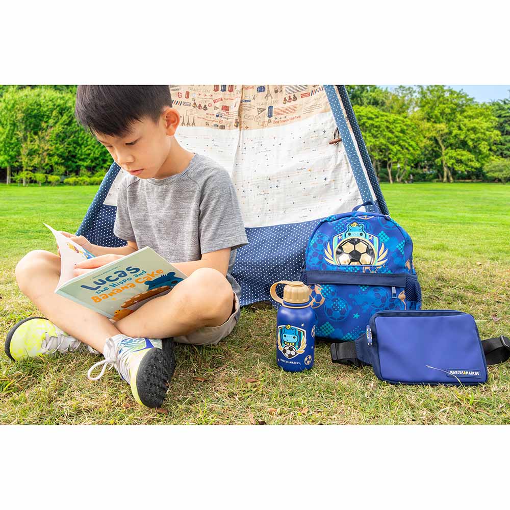 Marcus & Marcus - 2-In-1 Little Kid Backpack - Football - 9.5-Inch/24.5cm