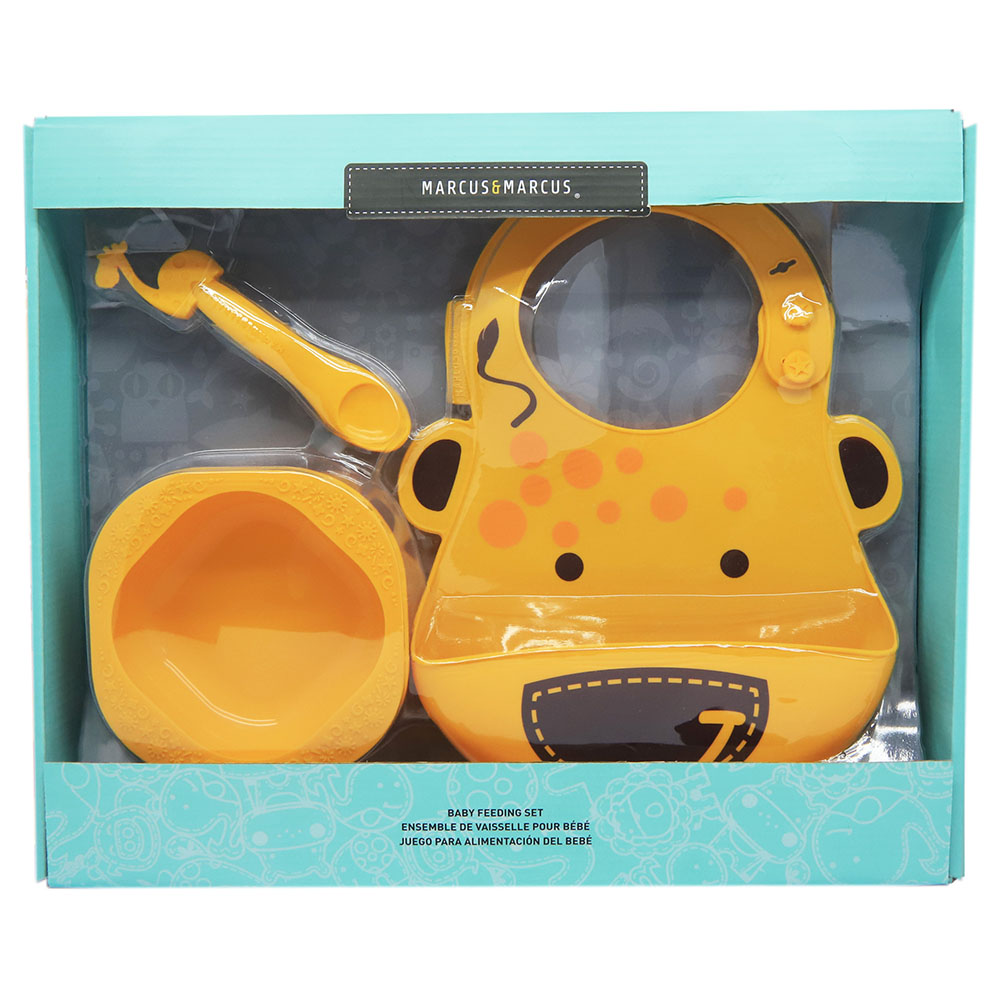 Marcus & Marcus Silicone Baby Feeding Gift Set - Lola