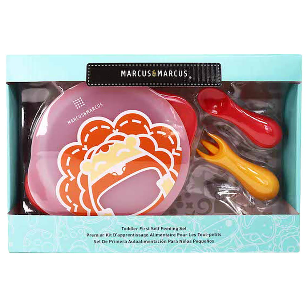 Marcus & Marcus Silicone Toddler First Self Feeding Gift Set - Marcus