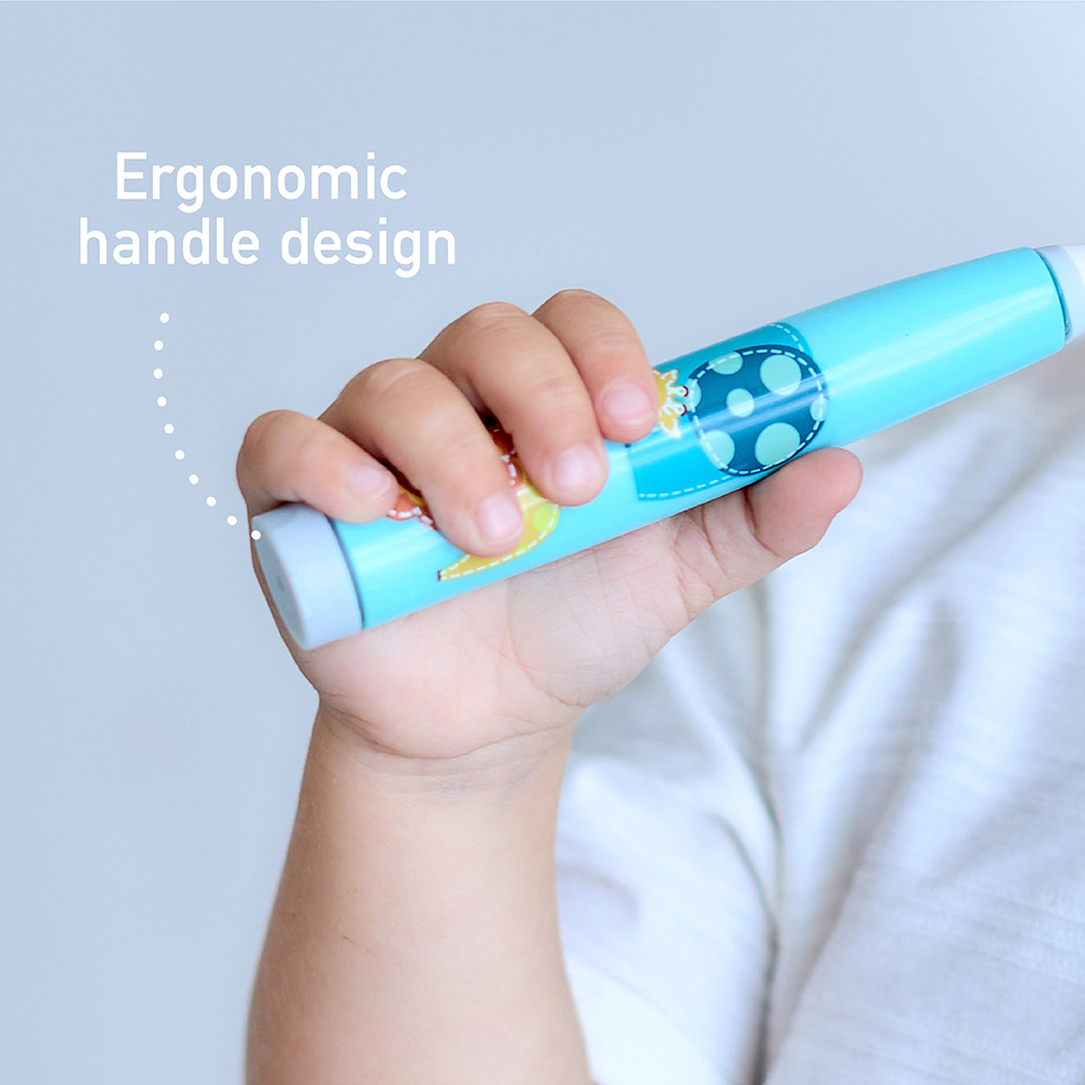 Marcus & Marcus - Sonic Electric Toothbrush With 3 Replacement Toothbrush Heads - Blue