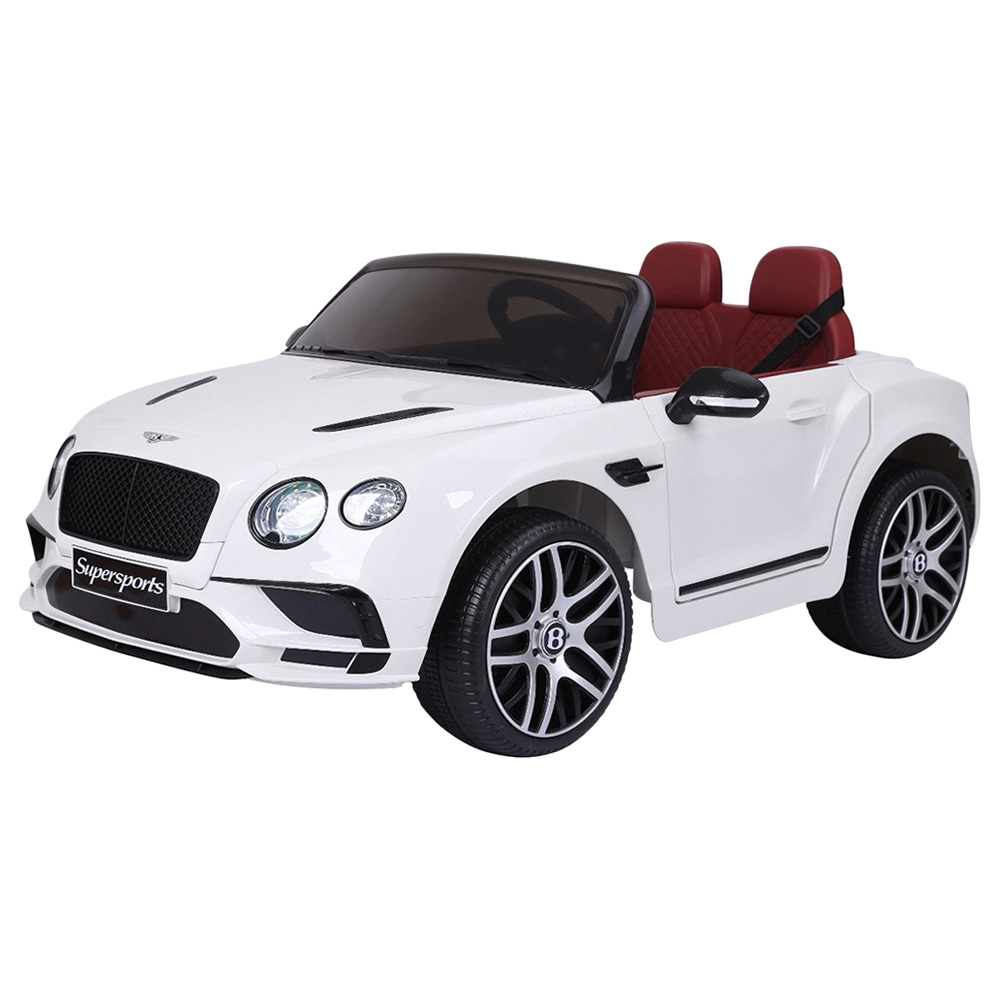 Bentley - 12V Bentley Super Sports Ride On Car - White 