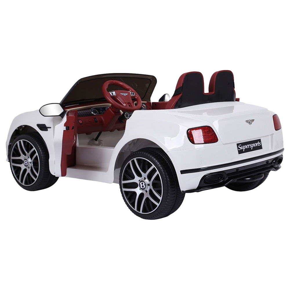 Bentley - 12V Bentley Super Sports Ride On Car - White 