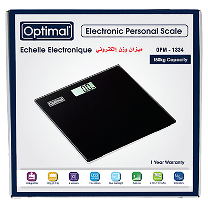 Optimal Electronic Scale - Black