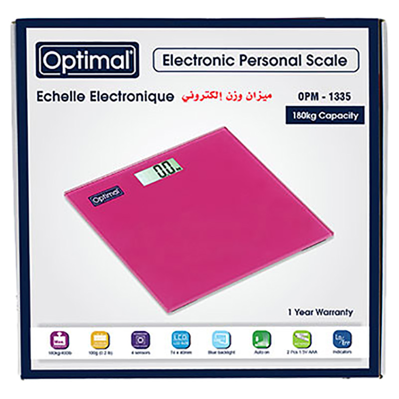 Optimal Magnet Electronic Scale - Pink