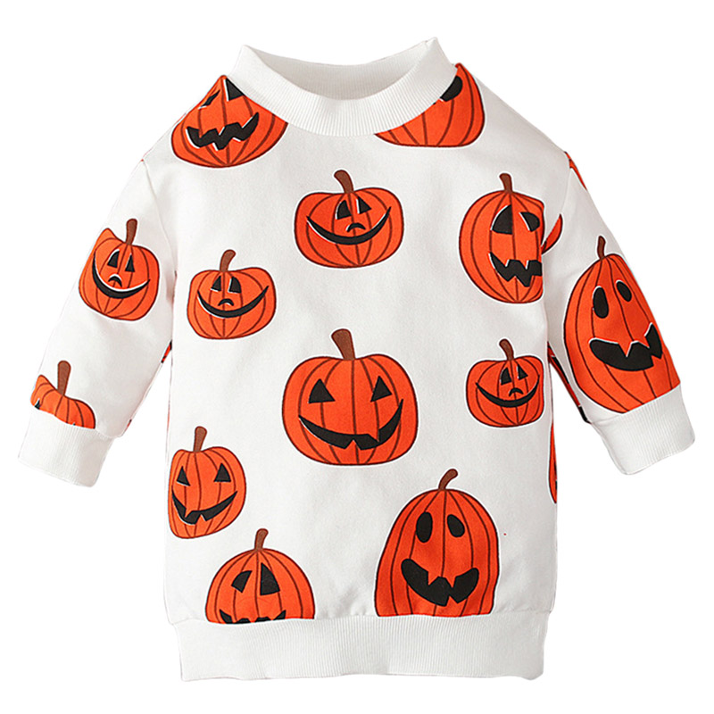 Sugar Rush Halloween Print Full Sleeves Sweatshirt - Orange