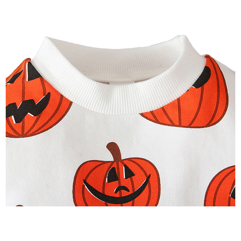 Sugar Rush Halloween Print Full Sleeves Sweatshirt - Orange