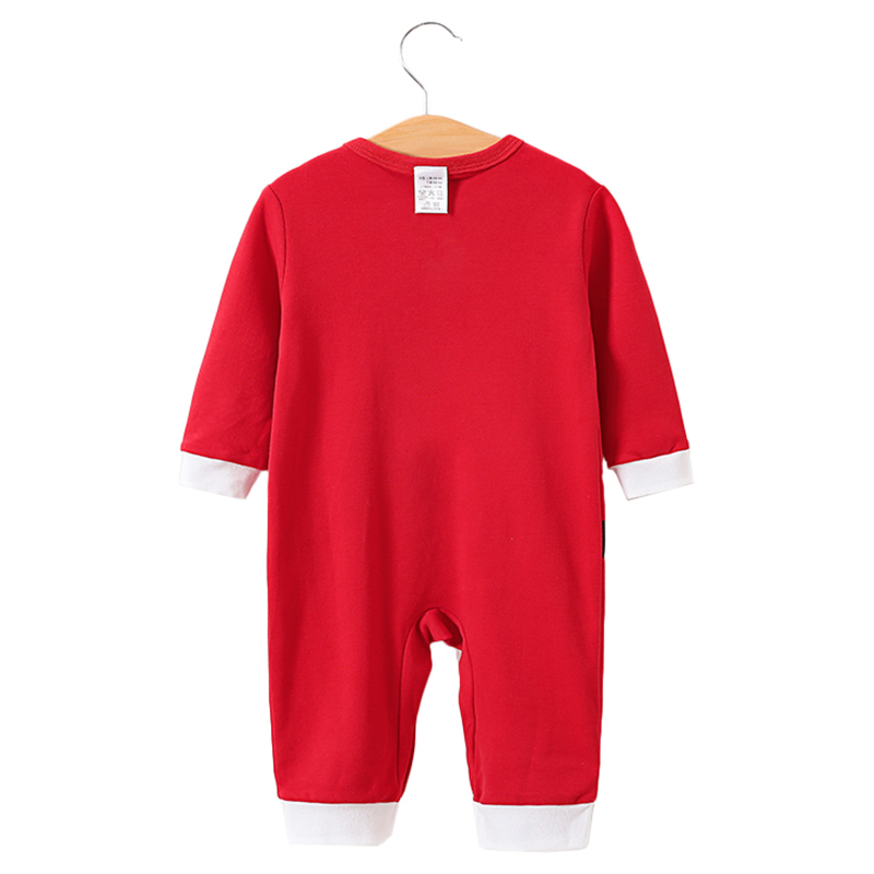 Sugar Rush Printed Full Sleeves Romper - Red