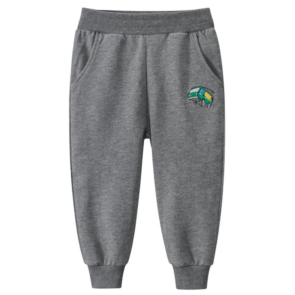 Sugar Rush Bus Printed Track Pants - Grey