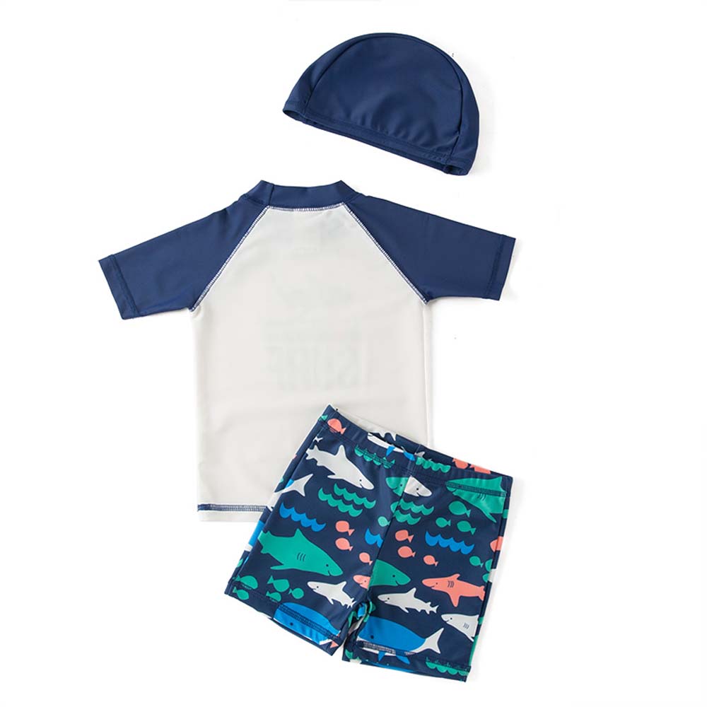 Sugar Rush Printed Short Sleeves Swimwear - 3 Pcs