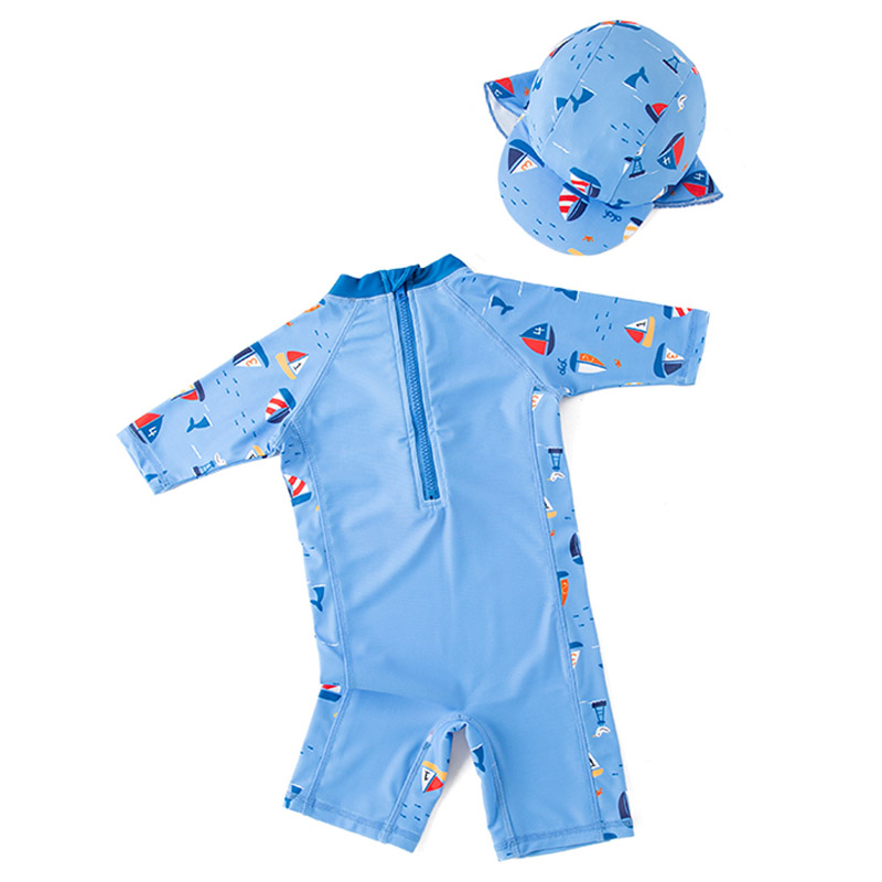 Sugar Rush Printed Body Short Sleeves Swimwear_12m-6y - Blue