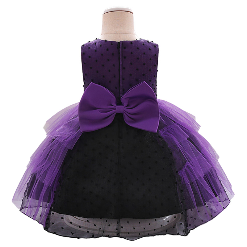 Sugar Rush - Polka Dot Sleeveless Halloween Party Dress - Purple