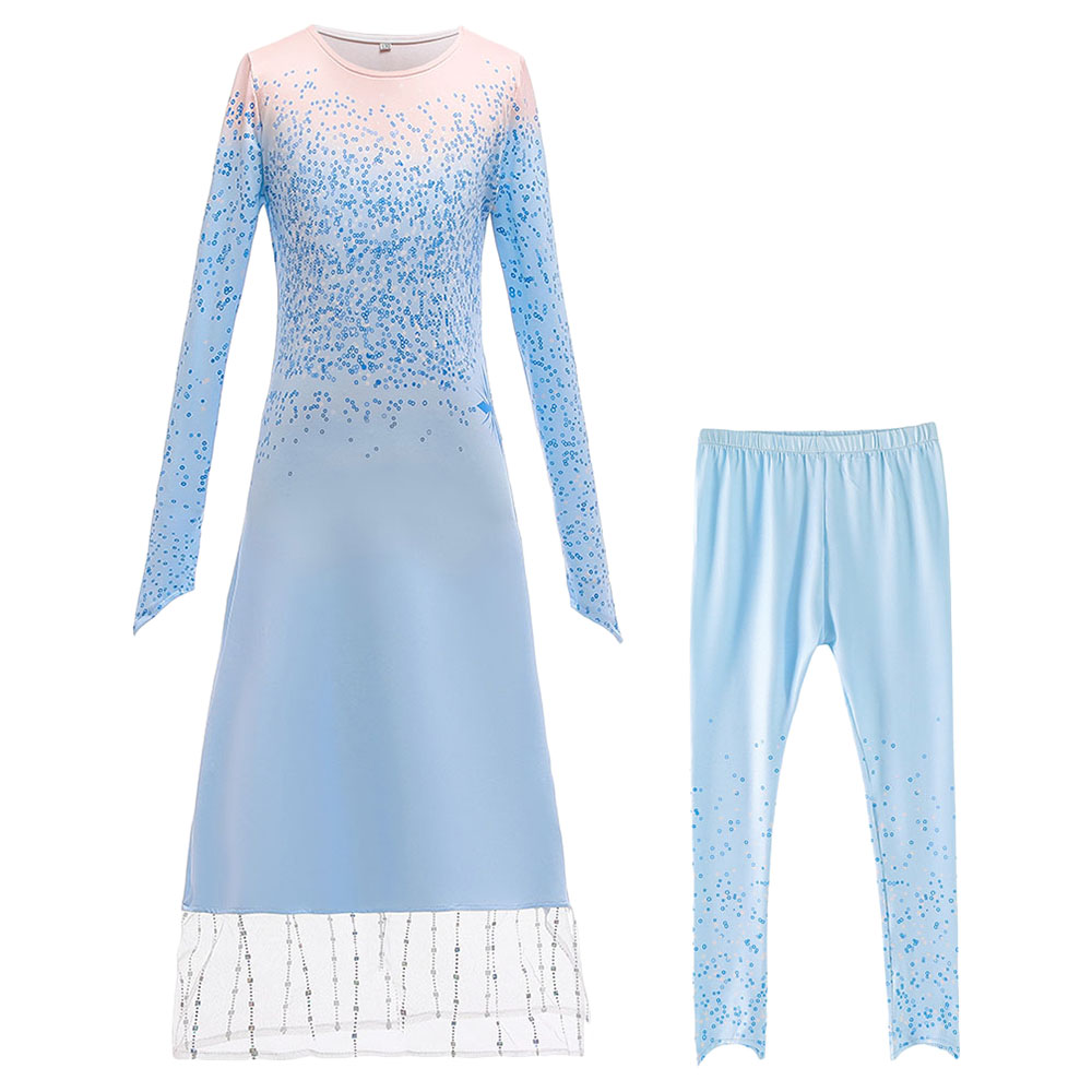 Sugar Rush Girls Embellished Top & Bottom Set_3-9y - Blue