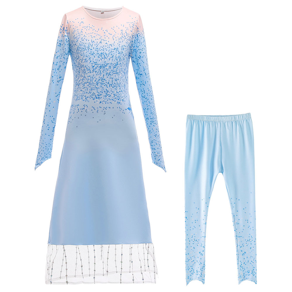 Sugar Rush Girls Embellished Top & Bottom Set_3-9y - Blue