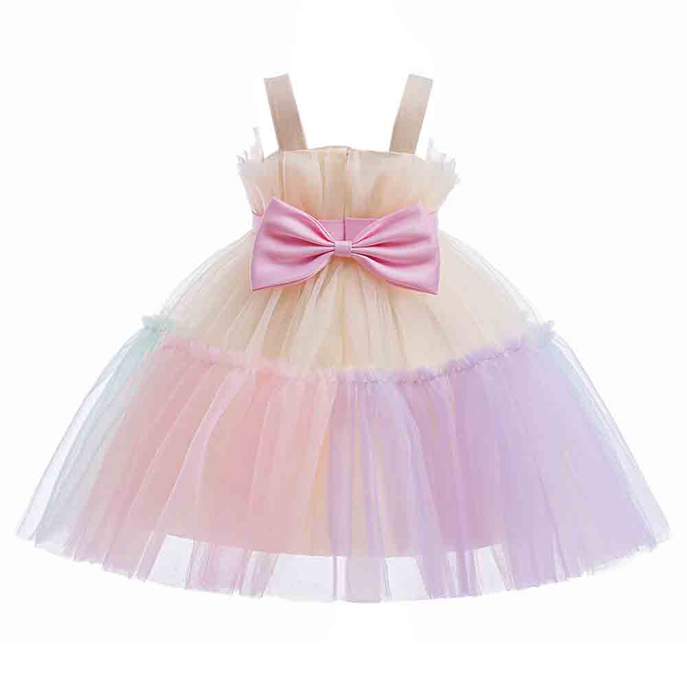 Sugar Rush Girl's Laced Round Neck Sleeveless Party Dress