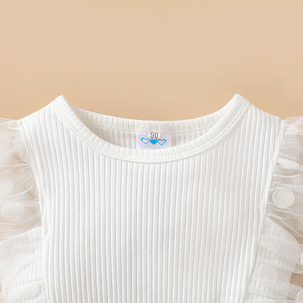 Sugar Rush Cap Sleeves Top & Shorts - White - 2 Pcs