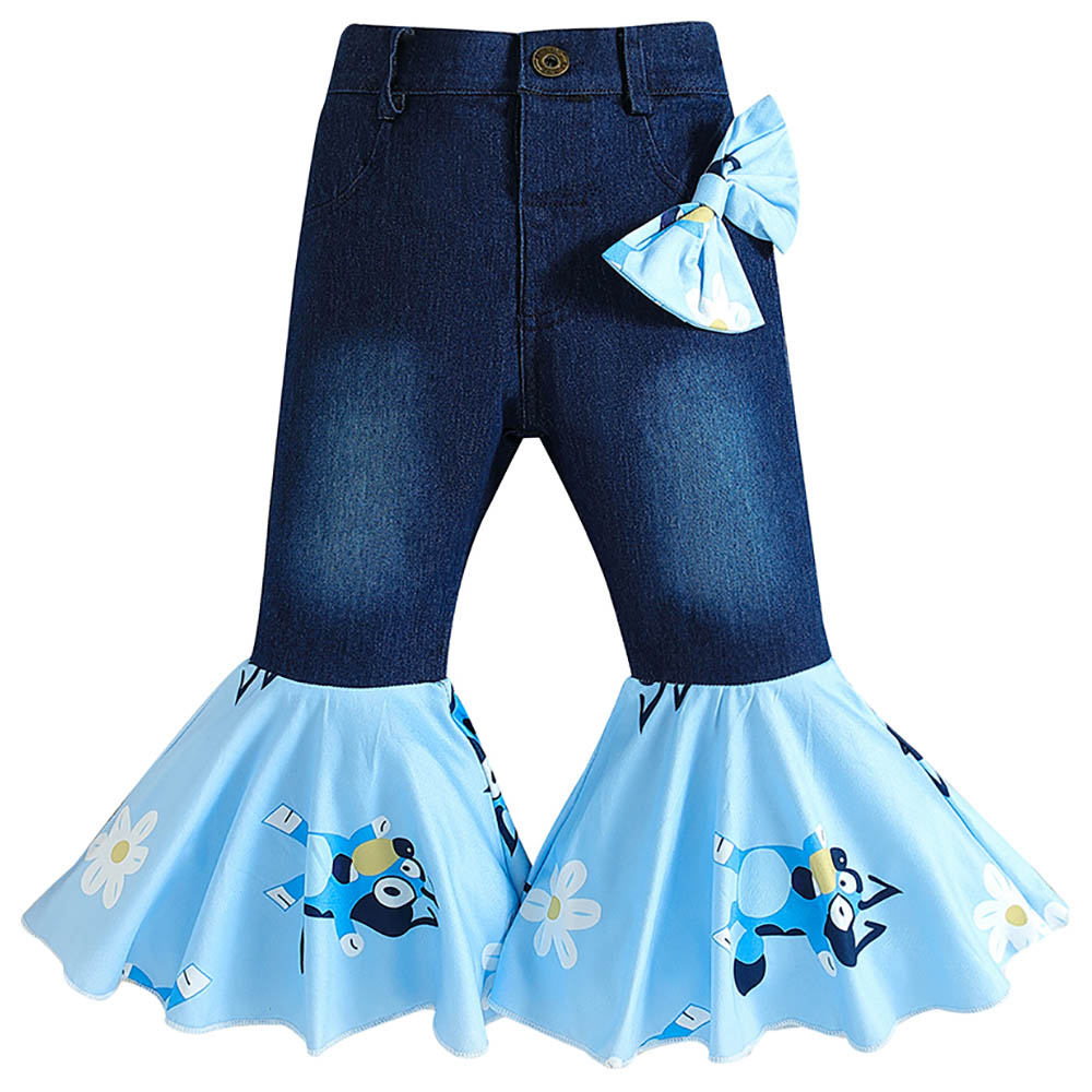 Sugar Rush Appliqued Regular Jeans - Blue