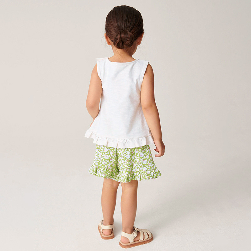 Sugar Rush Embellished Top & Shorts - White - 2 Pcs