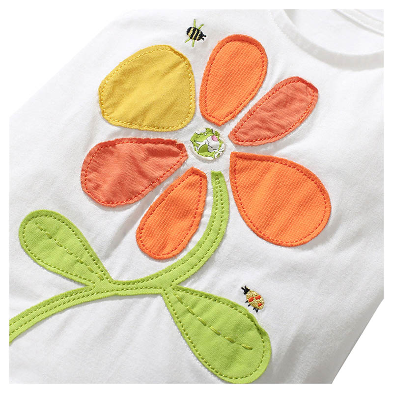 Sugar Rush Embellished Top & Shorts - White - 2 Pcs