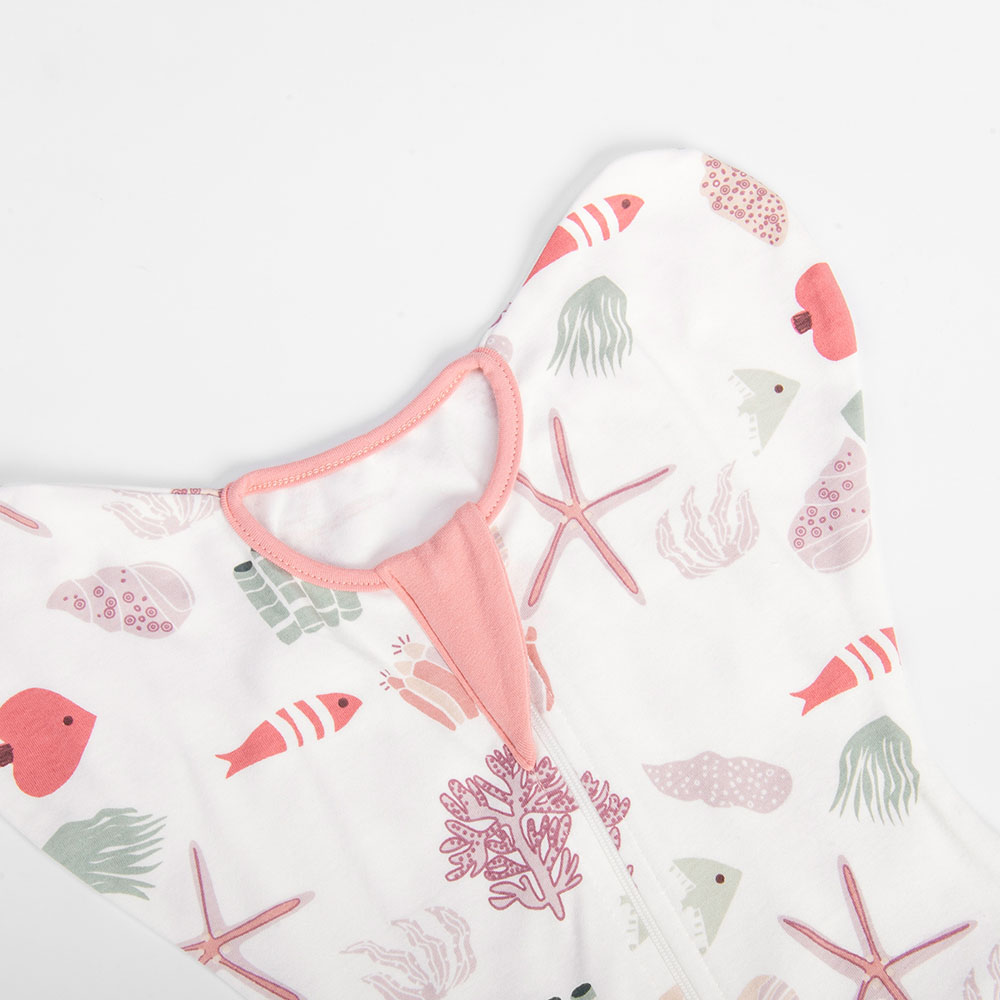 Tiny Toes - Baby Girls Printed Swaddle - Pink