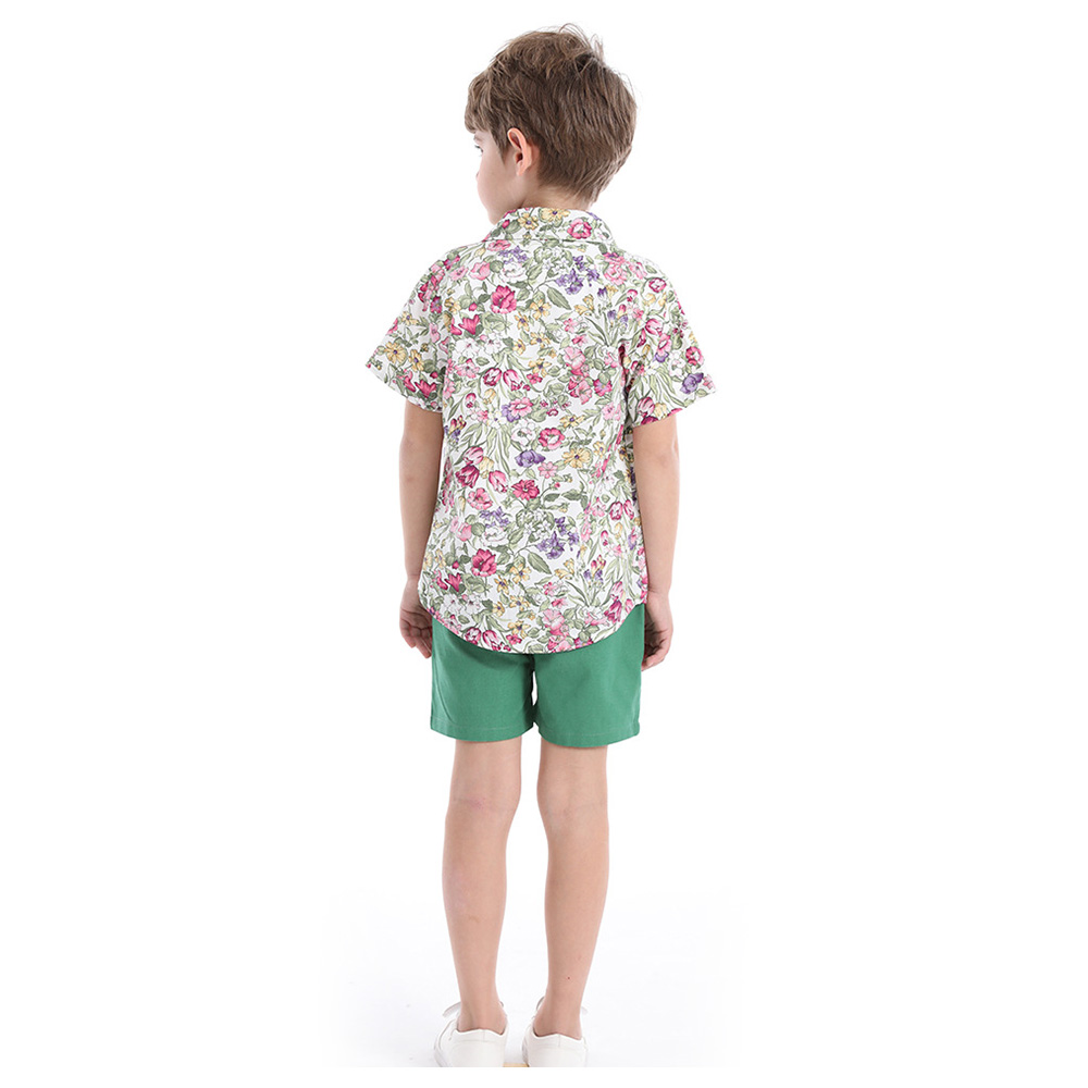 Sugar Rush T-shirt Floral Shirt & Shorts - Pink - 3 Pcs