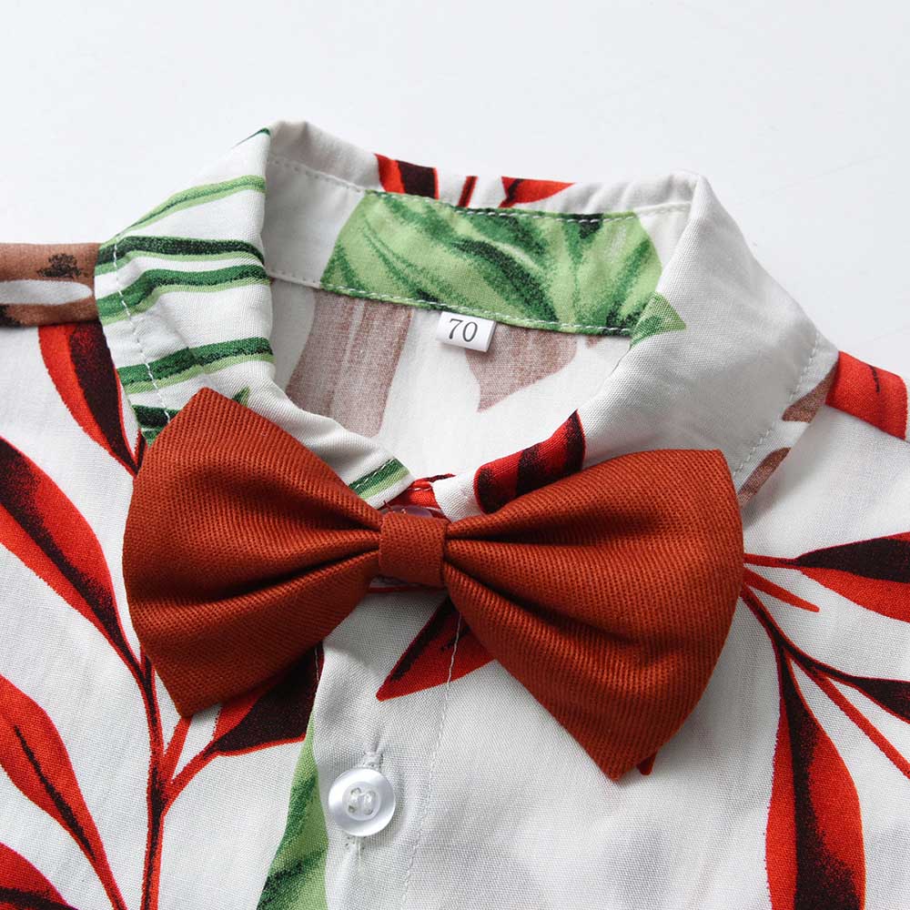 Sugar Rush Short Sleeves Shirt & Shorts - Red - 2 Pcs