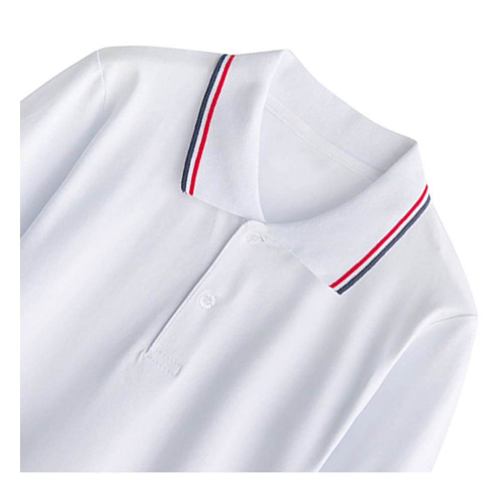 Sugar Rush Solid Classic Full Sleeves Polo T-Shirt - White