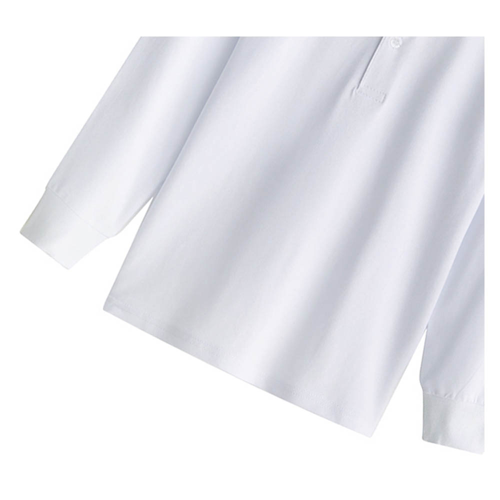 Sugar Rush Solid Classic Full Sleeves Polo T-Shirt - White