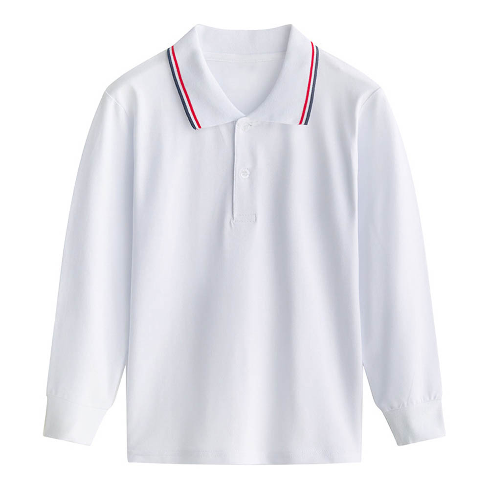 Sugar Rush Solid Classic Full Sleeves Polo T-Shirt - White