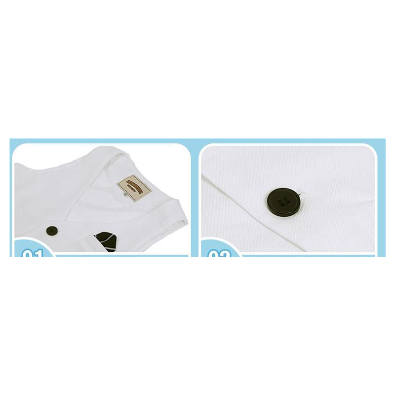 Sugar Rush Short Sleeves Party Wear - White - 3 Pcs