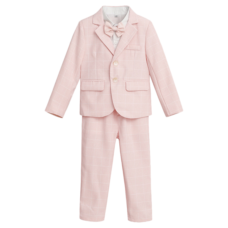 Sugar Rush Boys Full Sleeves Party Wear - Pink - 3 Pcs