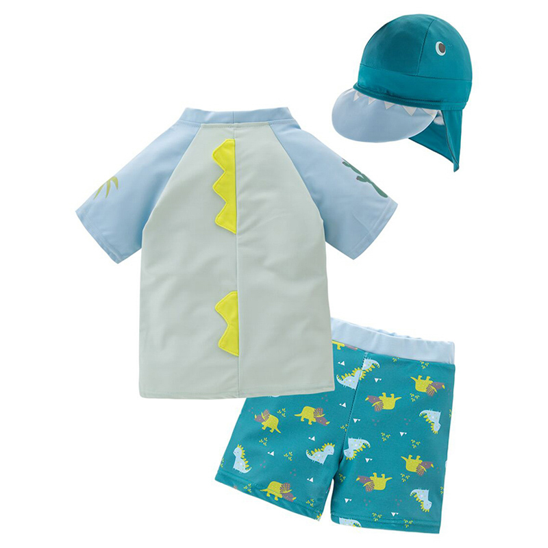 Sugar Rush Dinosaur-print 2-pc Swimsuit & Swimcap-5-6y_18m-6y