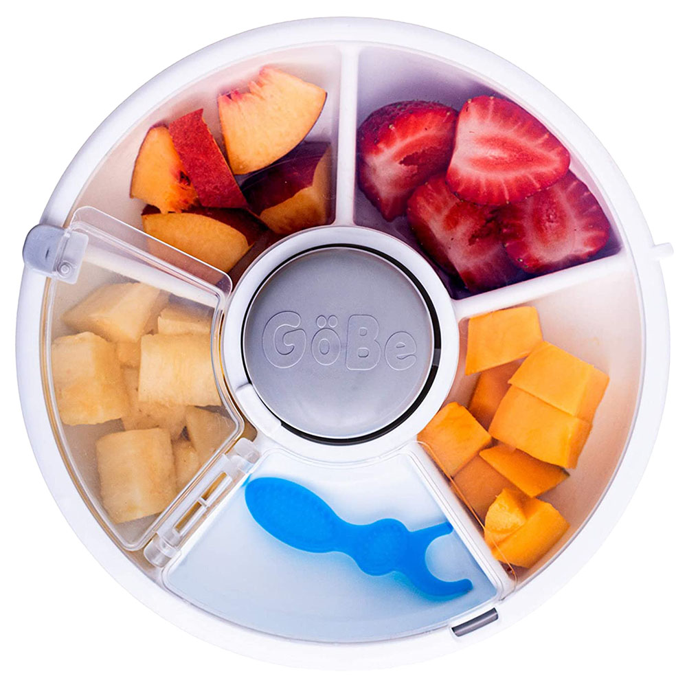 Gobe - Snack Spinner - 5 Compartments - Grey