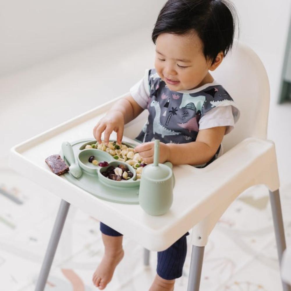 BapronBaby Feeding Bib - Dinosaur Drawing