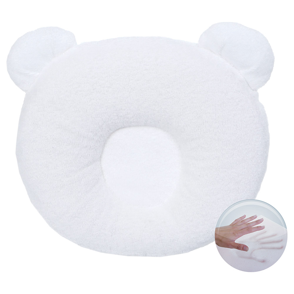 Candide - P'tit Panda Memory Foam Baby Pillow - White