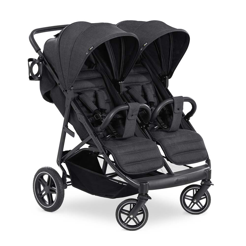 Hauck - Uptown Duo Side-by-Side Double Stroller with XL Canopies - Black