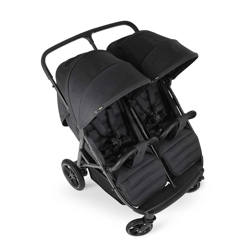 Hauck - Uptown Duo Side-by-Side Double Stroller with XL Canopies - Black