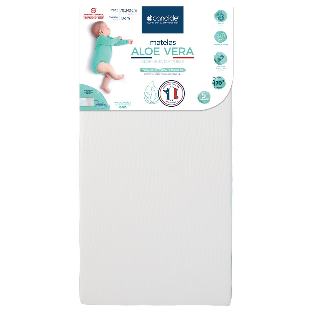 Candide Aloevera Mattress With Removable Cover - 70 x 140cm