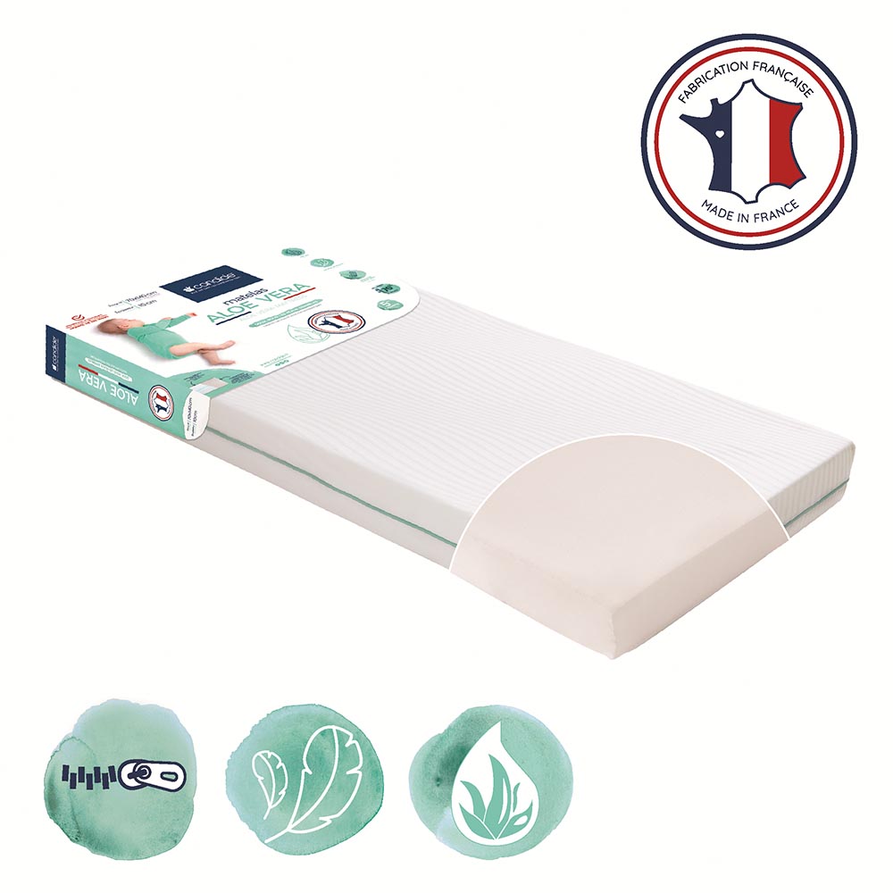Candide Aloevera Mattress With Removable Cover - 70 x 140cm