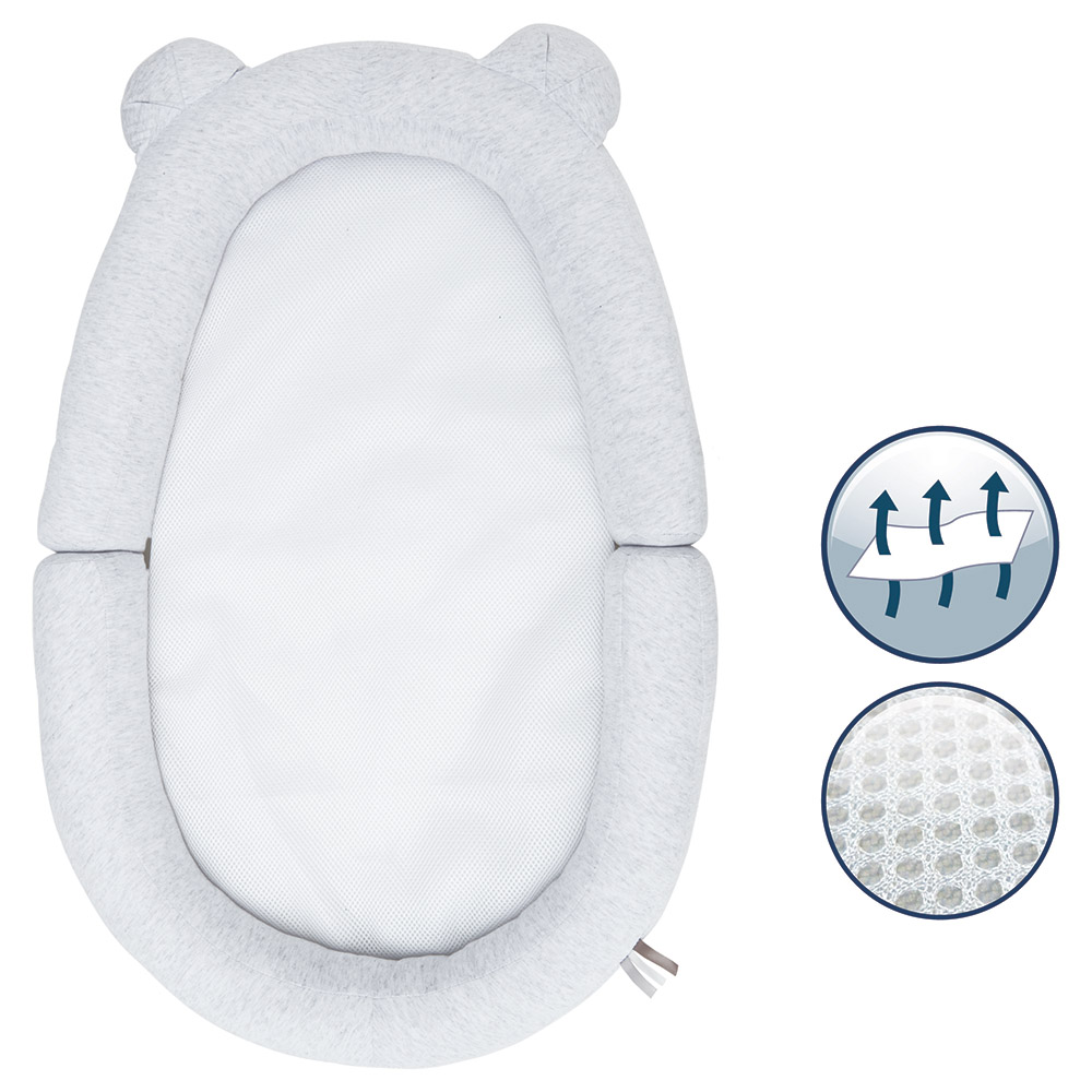 Candide Air Breathable Baby Nest- Grey/White