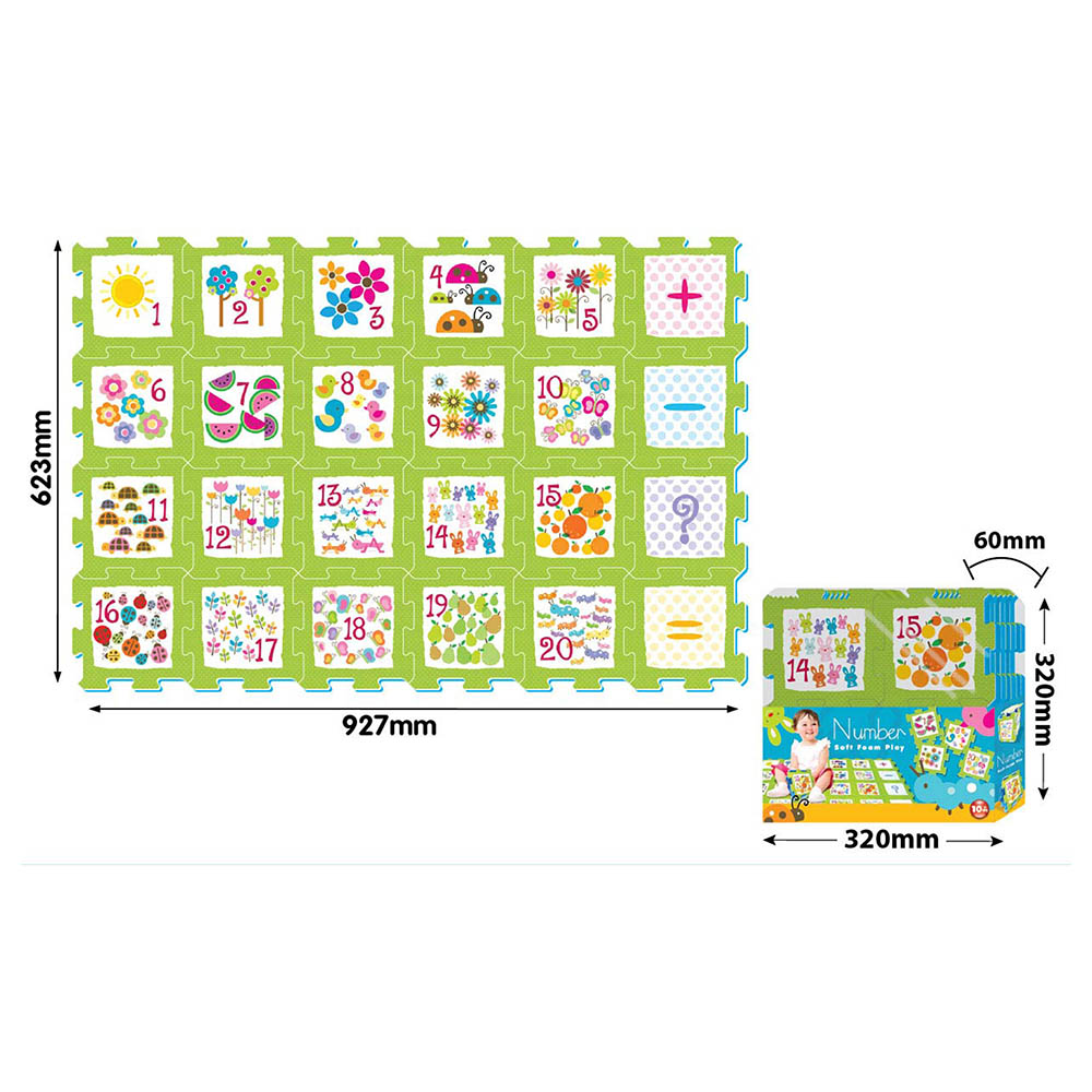 Sunta - Numbers & Objects Puzzle Mat 24pcs