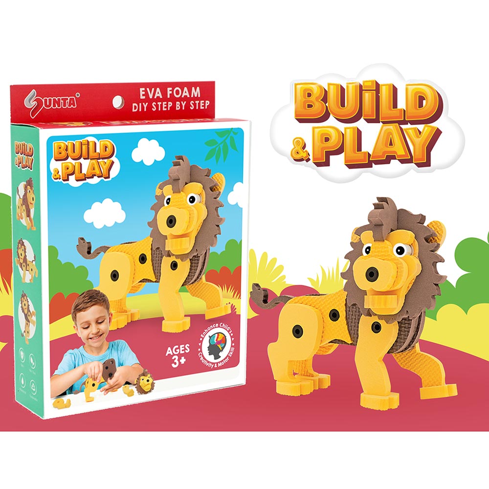 Sunta - DIY Play Foam Building Toy - Lion