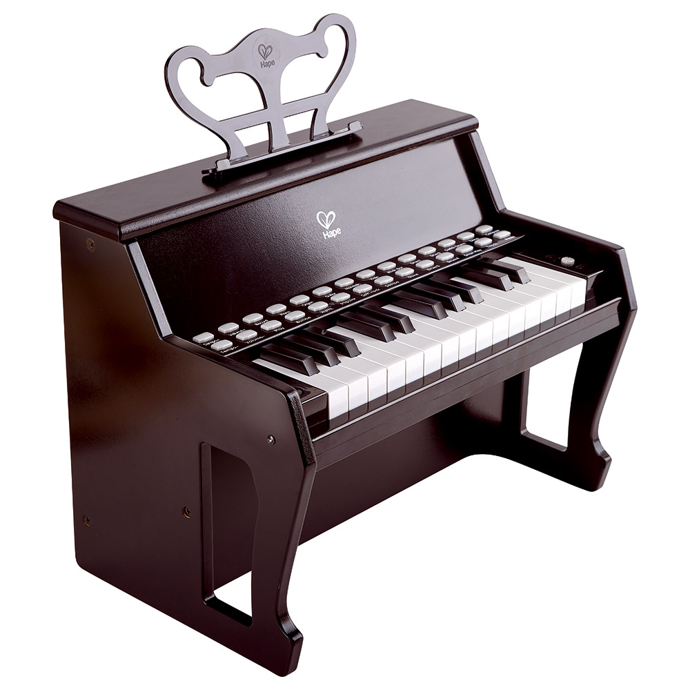 Hape - -25-Key Electric Musical Piano With Lights - Black