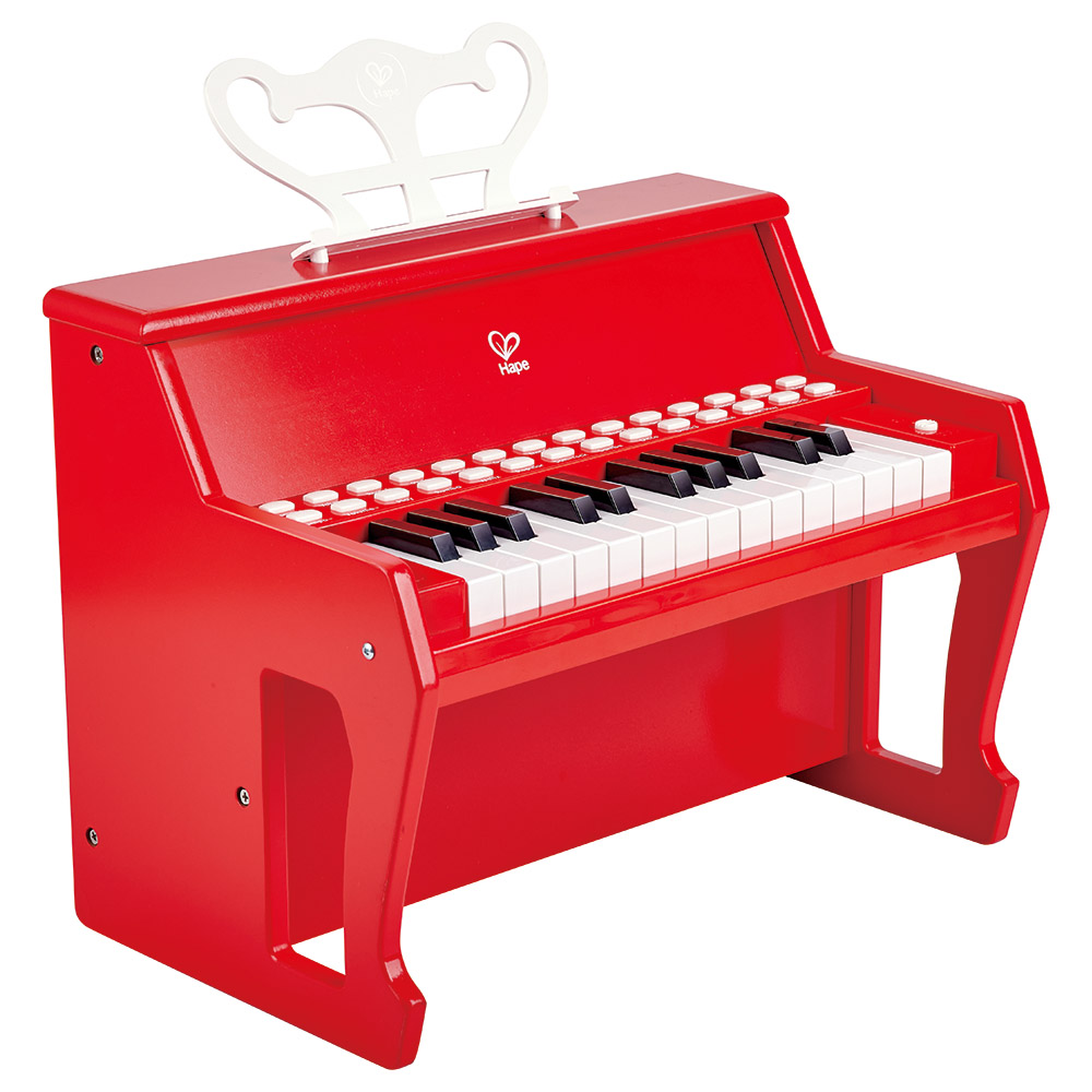 Hape - 25-Key Electric Musical Piano With Lights - Red