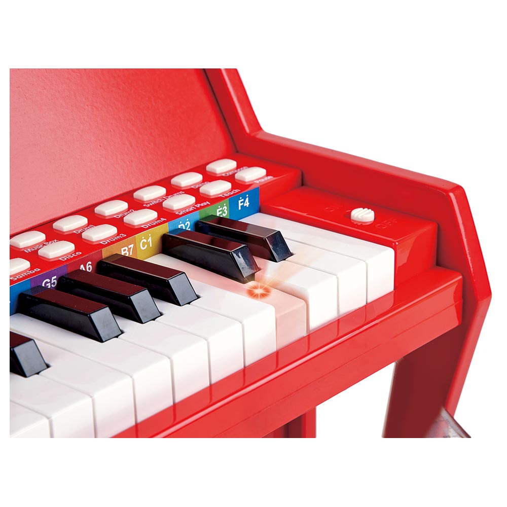 Hape - 25-Key Electric Musical Piano With Lights - Red