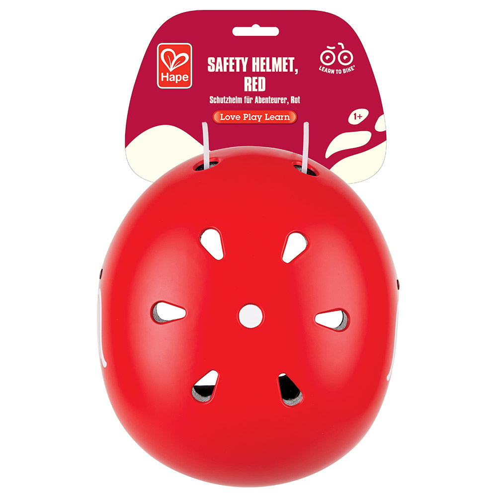 Hape - Kids Safety Helmet 48-52cm - Red