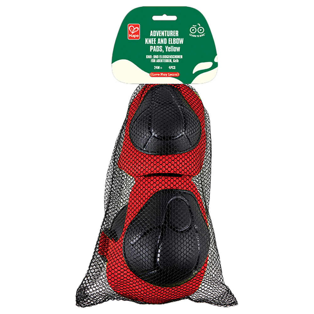 Hape - Adventurer Knee & Elbow Pads 4pcs - Red