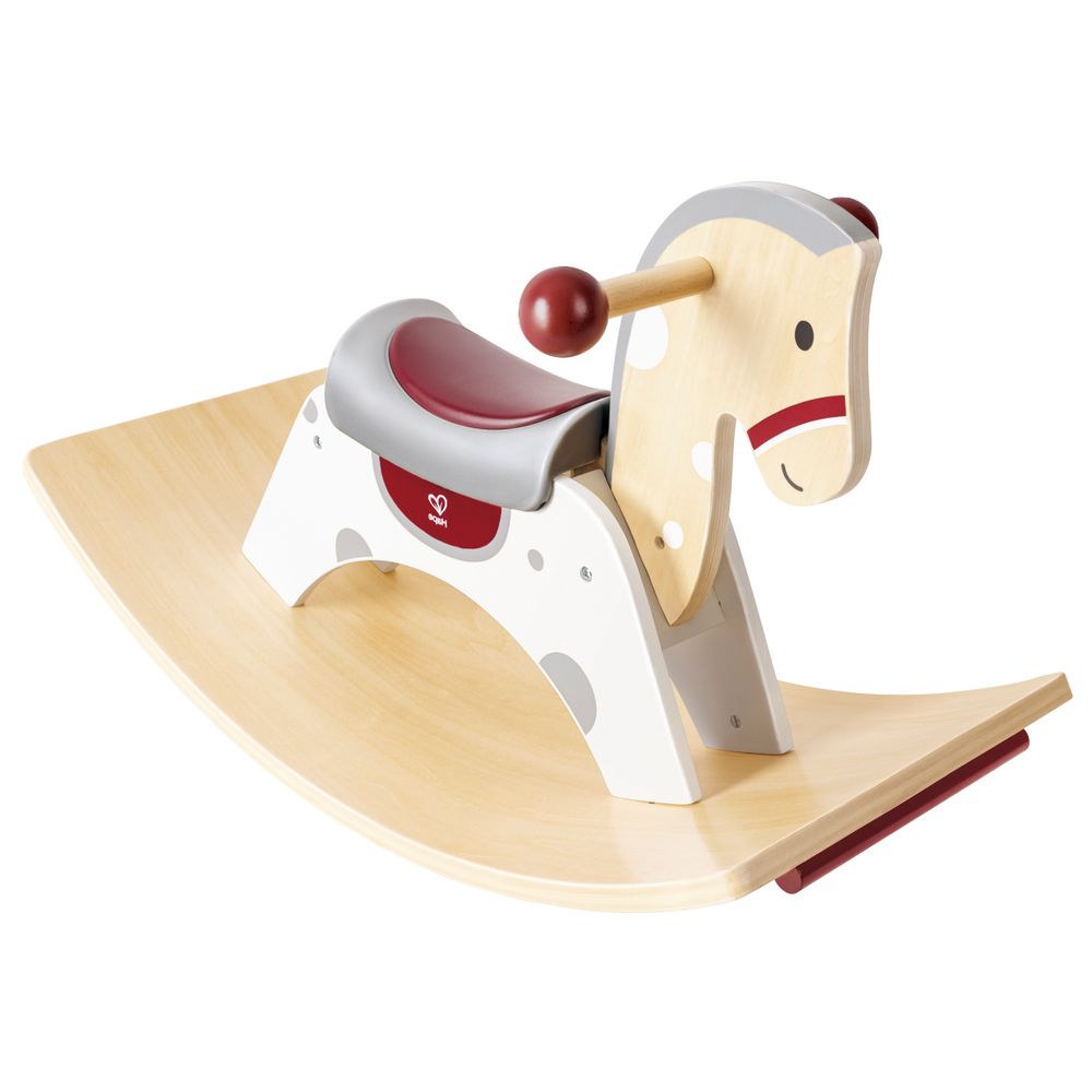 Hape - 2-in-1 Wooden Rocking Horse & Balance Board