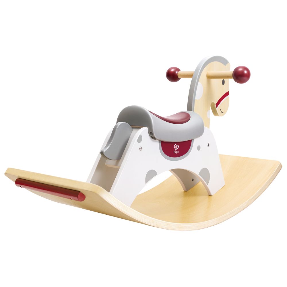 Hape - 2-in-1 Wooden Rocking Horse & Balance Board
